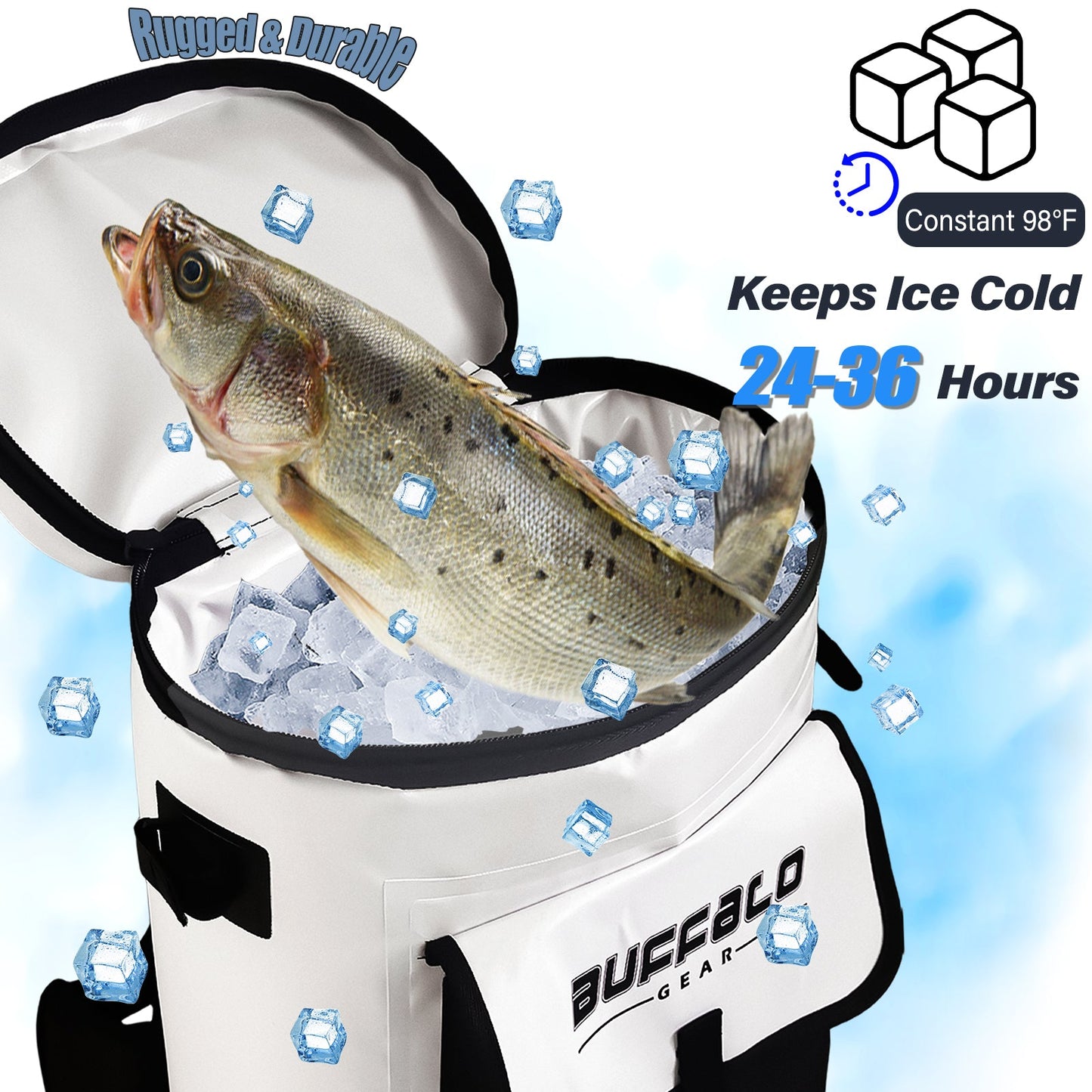 31QT Fish Cooler Backpack