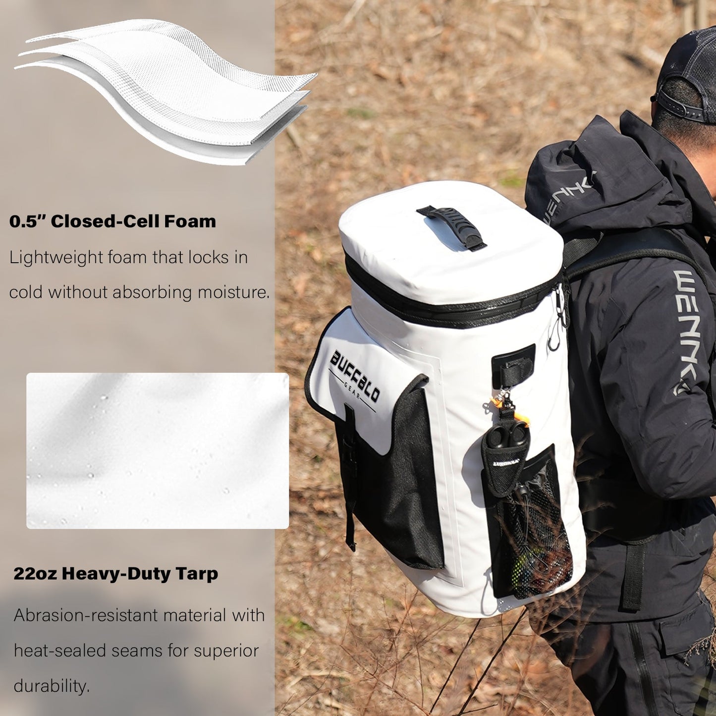 31QT Fish Cooler Backpack